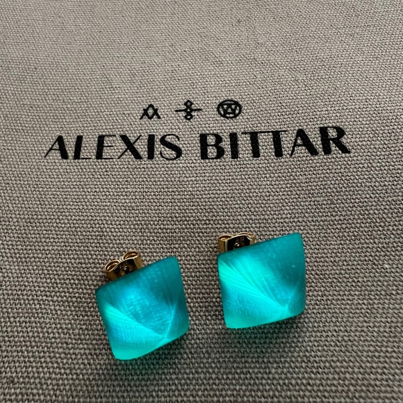 Alexis Bittar Jewelry - ALEXIS BITTAR Caspian Sea Pyramid Stud Earrings